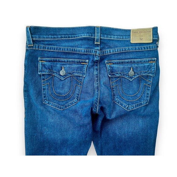 True Religion Geno Relaxed Slim Dark Wash Jeans - Picture 3 of 10